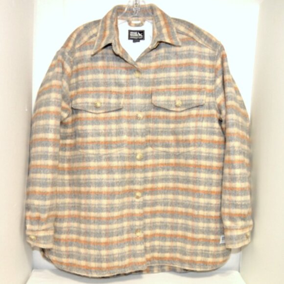 Eddie Bauer Jackets & Blazers - Eddie Bauer Women’s XL Red, Blue &Tan Plaid Coat - Insulated Wool Blend